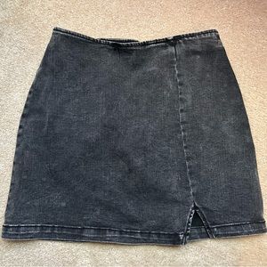 Charcoal Brown Mini Skirt